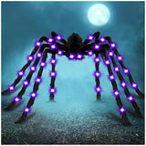 78" Jumbo Lighted Spider – Spooky Halloween Gift for Hostess, Party Planner, and Home Decor Enthusiast