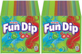 Lik-M-Aid Fun Dip Party Pack – 48-Count Cherry & Apple-Raspberry Candy Pouches for Kids' Birthday Goody Bags and Classroom Treats