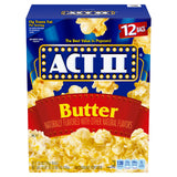 Act II Popcorn Butter 12-Bag Box – Fiber-Rich Mindful Snacking for Stress Relief and Calming Nightly Rituals at Home