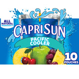Capri Sun Pacific Cooler All-Natural Juice Blend, 30 ct Box, Monk Fruit Sweetened Low-Sugar Drink for Health-Conscious Families and Lunch Planning