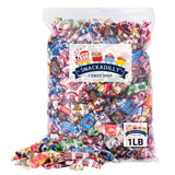 Snackadilly Fruit Chews Candy 1LB Assortment - Safe Trick-or-Treat Handout for Kids' Halloween Buckets and Goody Bags