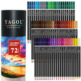 Yagol Break-Resistant Colored Pencil Set in Tube – Reliable Art Supplies for Daily Sketching Practice