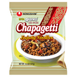 Nongshim Chapagetti Black Bean Ramen – Mild Korean Noodle Option for Young Eaters Avoiding Spice, Pack of 4