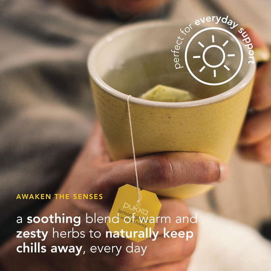 organic lemon, ginger, manuka honey, and turmeric infusion blend