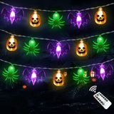 Zimati 8 Mode Halloween Lights with Copper Wire for Seasonal Home Decor and Cozy Autumn Ambiance