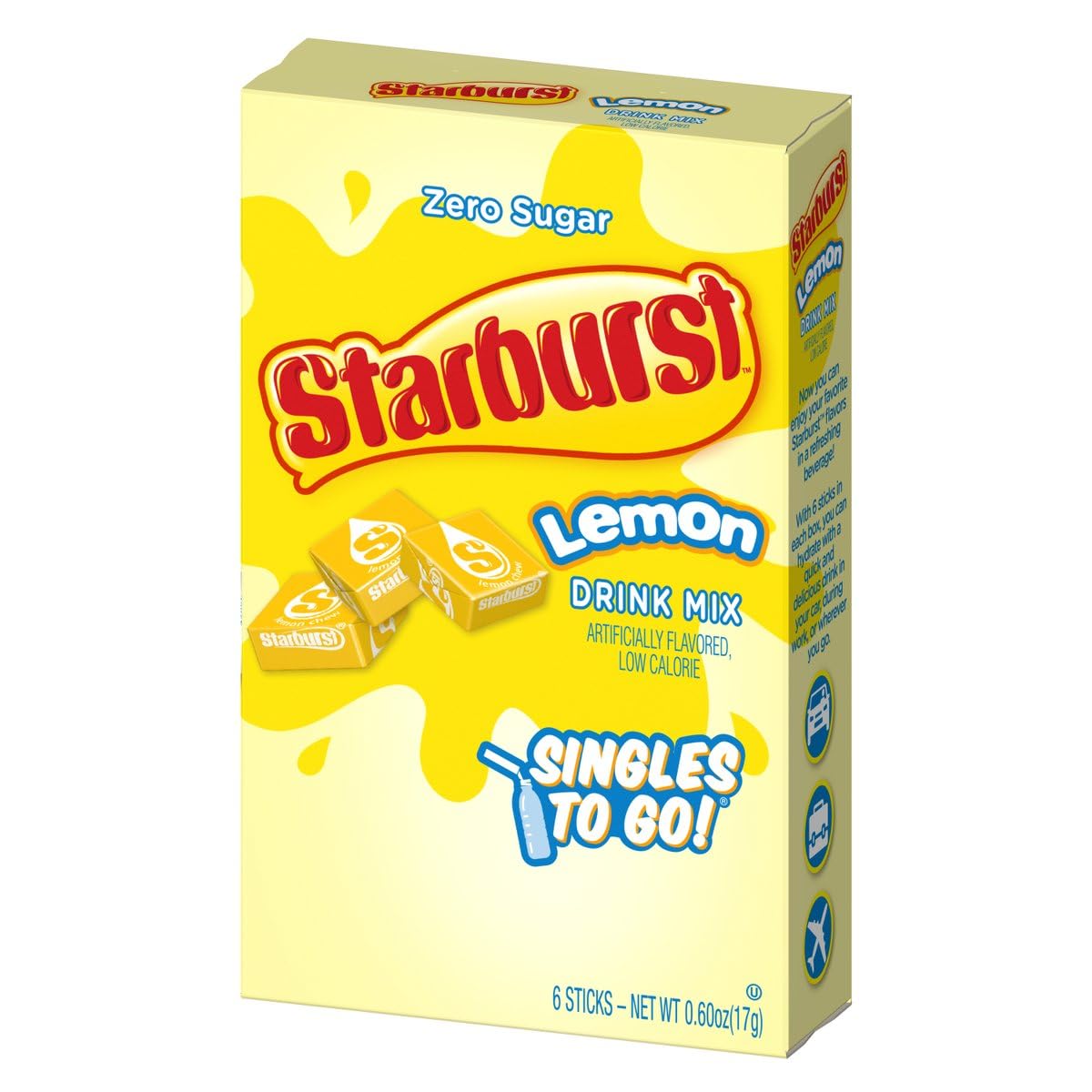 Starburst Singles To Go Sugar Free Drink Mix – Fun Practical Gift for Drink Lovers, Stocking Stuffer, and Care Package Add-On