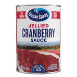 Ocean Spray Jellied Cranberry Sauce – Ready-to-Serve Holiday Side with No Prep Required, 14 Oz Can