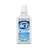 ACT Dry Mouth Mouthwash – Calming Pre-Sleep Oral Hydration for Air-Conditioned Homes, Soothing Mint, 33.8 fl. oz.