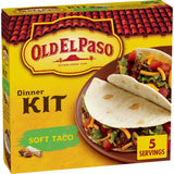 Old El Paso Soft Taco Dinner Kit, Quick Kit for Backyard Taco Bar Setups