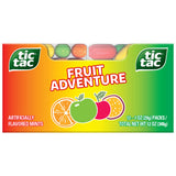 Tic Tac Fruit Adventure Pocket Mints – Handbag and Gym Bag Self-Care Essential, Bulk 12 Pack of 1.7 oz Flip-Top Containers