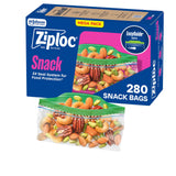 Ziploc Snack Bags with EasyGuide Texture – Quick Portion Snack Bags for Desk, Gym, and On-the-Go Professionals