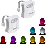 Ailun Bathroom Night Light 2-Pack – Cool Gadget Gift for Homebody, Apartment Dweller, and Hostess Who Loves Fun Decor