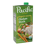 Pacific Foods Organic Unsalted Chicken Stock, 32 oz Carton – Mother's Day Gift for Wellness-Focused Home Chefs