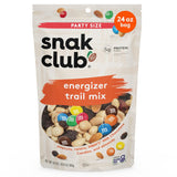 Snak Club Energizer Trail Mix – Protein-Packed Wellness Snack for Home and Office with Almonds, Peanuts, and Chocolate Candies, 24 oz Pouch