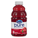 Ocean Spray® Pure Unsweetened Cranberry Juice – Clean-Label Pantry Essential for Calorie-Conscious Wellness, 32 Fl Oz