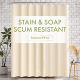 AmazerBath Shower Curtain Liner – Lightweight PEVA Liner for RV and Camper Bathrooms, 0.53 lb Build