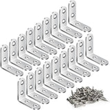 AODLANA Corner Brace Set – Reliable Hardware for Home Office Furniture, Stabilize Desk and Shelf Joints