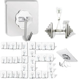 Adhesive Wall Hooks – Transparent No-Drill Hooks for Intentional Apartment Living