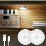 LumiPuck Rechargeable Closet Puck Light – Screw-Free Wall Mount for Renter-Friendly Minimal Homes