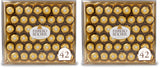 Ferrero Rocher Hazelnut Milk Chocolate Box – Elegant Birthday Gift for Women and Mom, Individually Wrapped Gourmet Candy