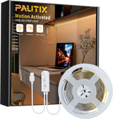 PAUTIX COB LED Strip with Motion Sensor – Late-Night Reading and Study Nook Light, Warm 2700K 5V USB Dimmable Strip