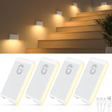 WILLED Wireless Night Light 4 Pack – Subtle Warm White Lighting for Intentional Streamlined Home Design