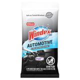 Windex Family-Friendly Car Glass Wipes – Streak-Free Removal of Fingerprints, Paw Prints, and Smudges on Interior Glass, 25 Count