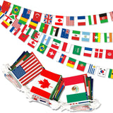 WorldBurst 100-Country Flag Bunting – 95ft Thoughtful Housewarming Gift for World Travelers and Culture Lovers