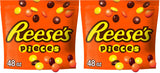 REESE'S PIECES Peanut Butter Crunchy Shell Candy 48 oz – Grad Party and Celebration Gift for Friends and Coworkers