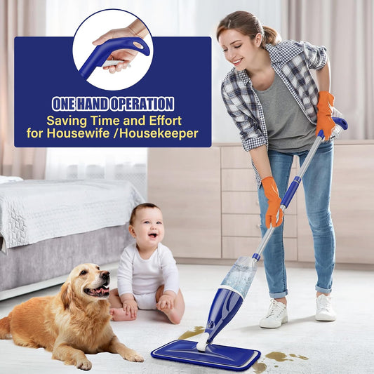 three machine-washable reusable microfiber pads included