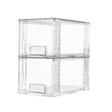 Vtopmart Nursery Stackable Bins for Diaper and Wipe Sorting, Smooth Pull-Out Rails