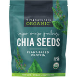 Viva Naturals Organic Chia Seeds 16 oz – Housewarming Gift for the Healthy Home Cook, Organic Vegan Pantry Staple
