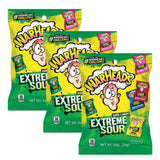 WARHEADS Sour Candy for Backyard BBQs and Outdoor Parties - Assorted 5 Flavor Travel Pack - 3 Pack