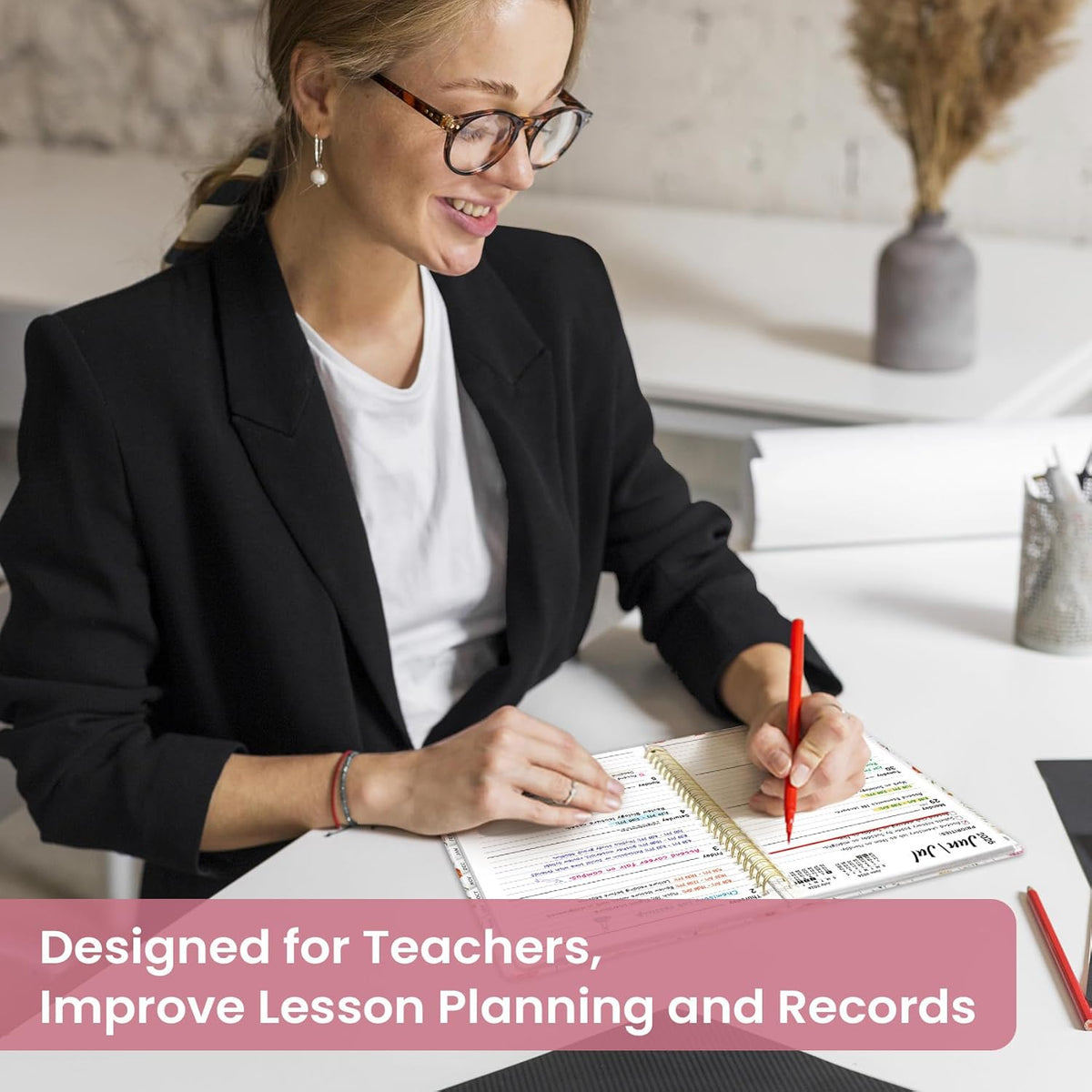 Wildflowers Planner 2026-2027 Quiet Design Planner for Focus and Routine, 146 Pages with No Excess Clutter