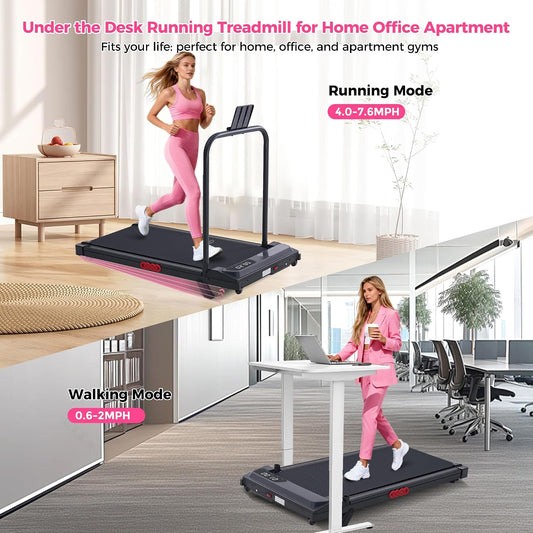 0.6-7.6 mph speed range with 3.0hp motor and 5% max incline