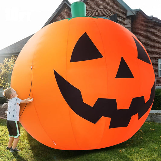 10 ft tall giant pumpkin design (line also includes 6 ft cat & dog and 8.5 ft couple lovers variants)