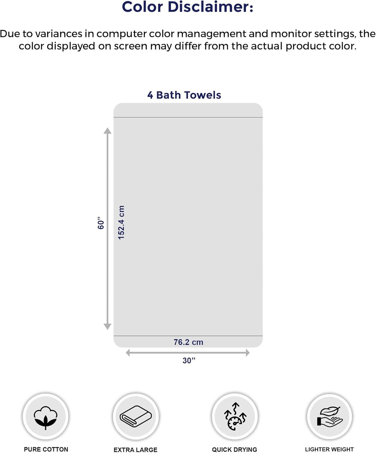 100% Cotton Towel Set – Effortless Style for Streamlined Bathroom Spaces