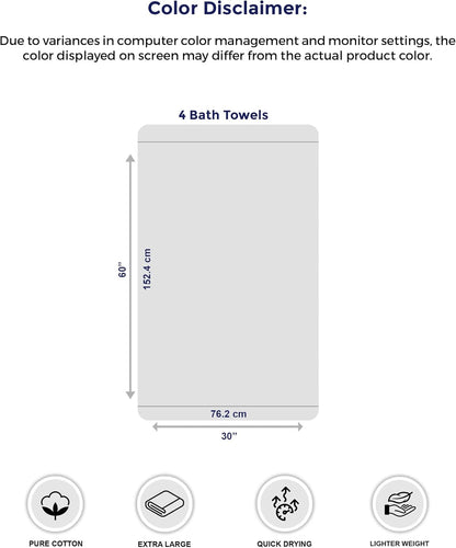 100% Cotton Towel Set – Effortless Style for Streamlined Bathroom Spaces