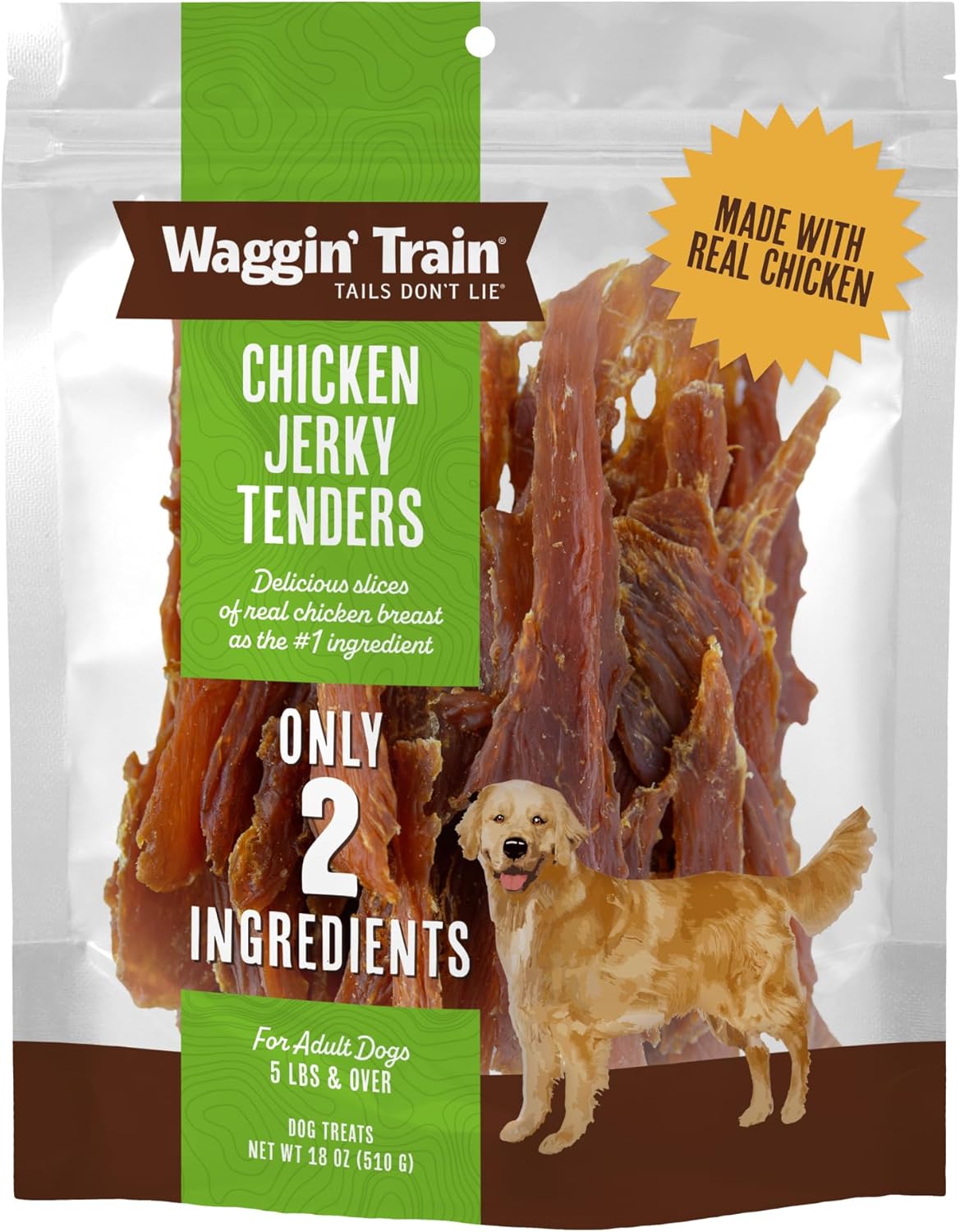 100% real whole-muscle chicken breast as the #1 ingredient