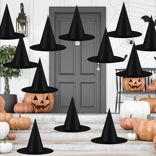 12 thickened oxford fabric witch hats in a single set