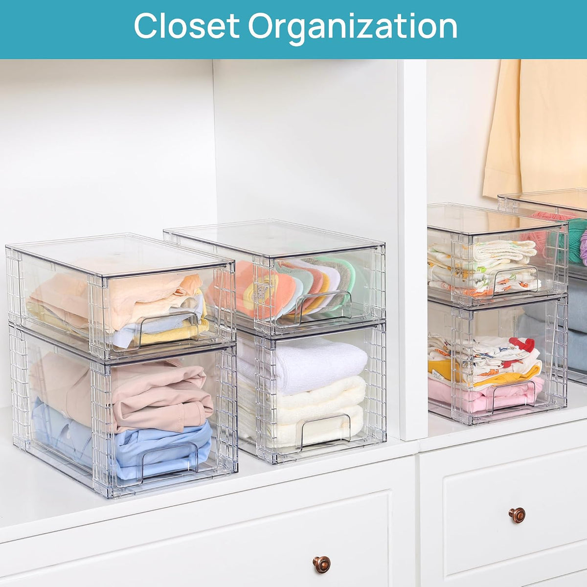 15-lb weight capacity per drawer when stacked
