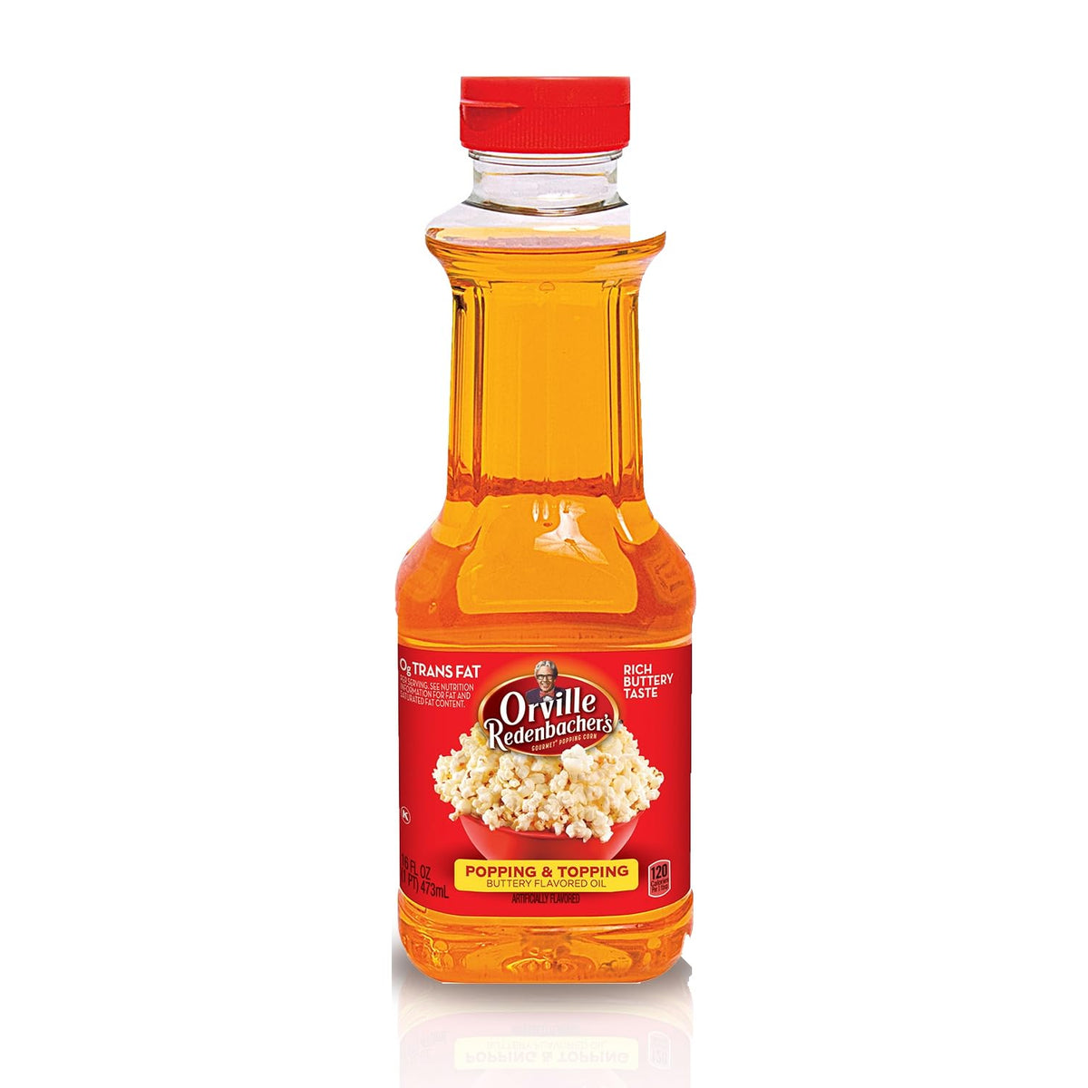 16 fl oz buttery flavored popping and topping oil