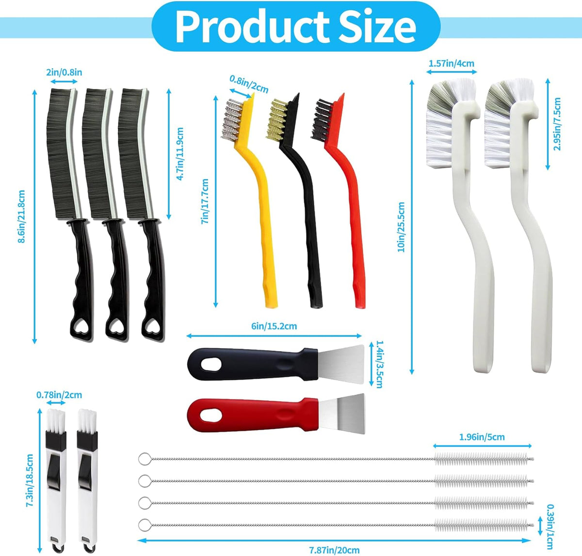 16Pcs Deep Cleaning Brush Set – Clean Living Essential for Pet Owners and Sensitive Households