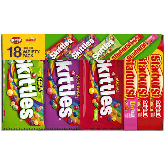18-count bulk box totaling 37.05 oz of full-size candy bars