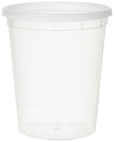 YW Plastic Soup Containers with Lids – Useful Holiday Gift for Batch Cooking Friends and Family, 25 Pack