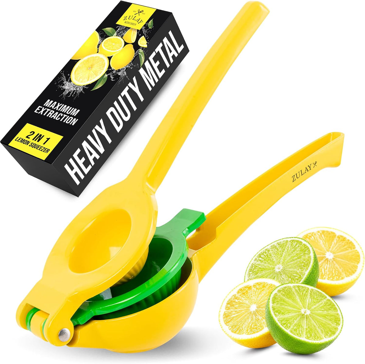 2-in-1 dual-bowl aluminum design with food-grade coating for safe citrus contact