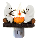 Ghosts Roasting Marshmallows Nightlight – Whimsical Birthday Gift for Mom, White Elephant Halloween Party Exchange Pick