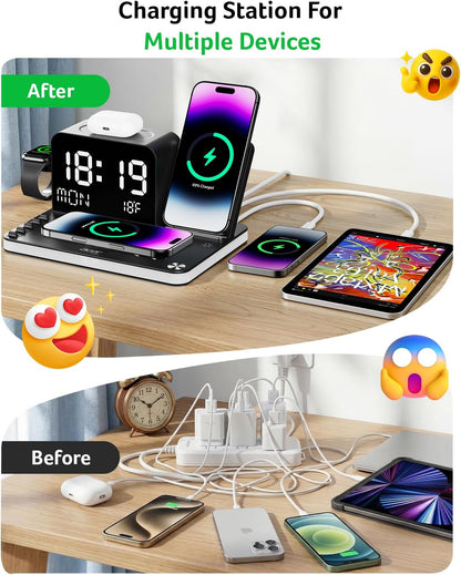 30w included adapter with qi wireless standard for fast simultaneous charging of up to six devices