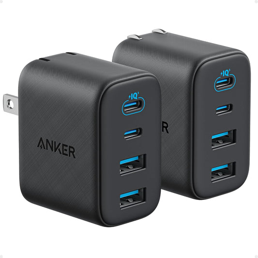 4 charging ports (2x usb-c, 2x usb-a) supporting phones, tablets, laptops, and wearables