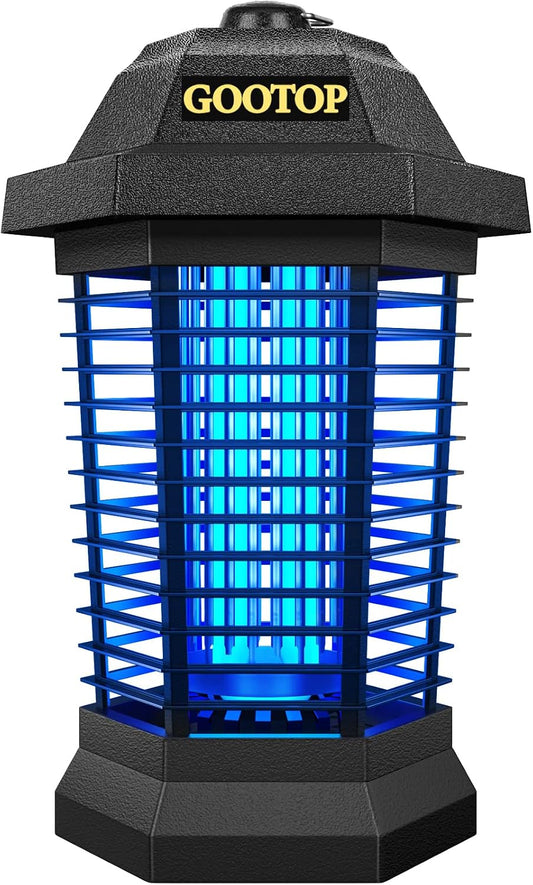 4200v high-voltage electric grid that instantly zaps flying insects on contact